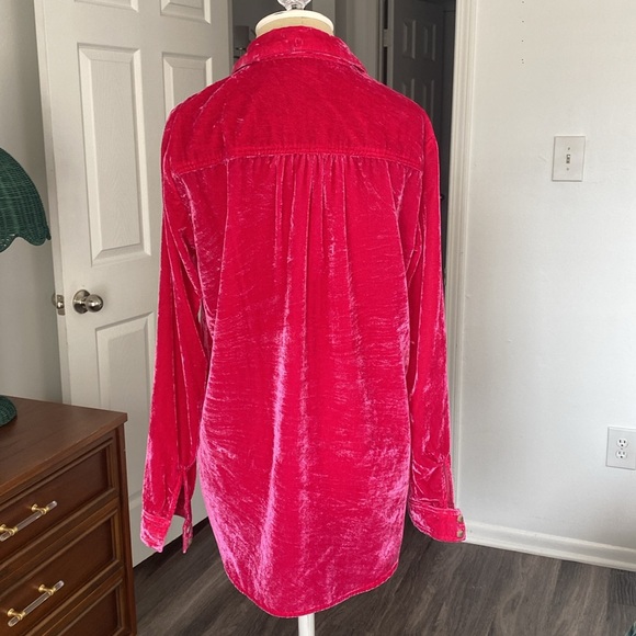 Anthropologie Pilcro Velvet Buttdown - Picture 5 of 8